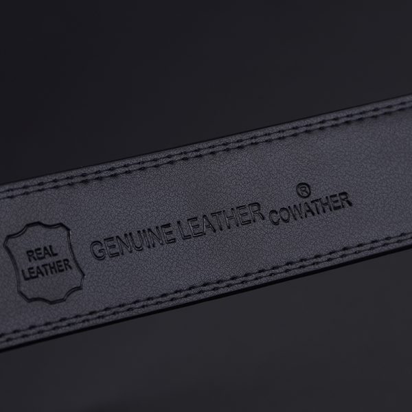 Elegant Solid Leather Belt - Image 4