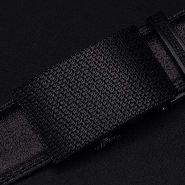 Elegant Solid Leather Belt - Image 3