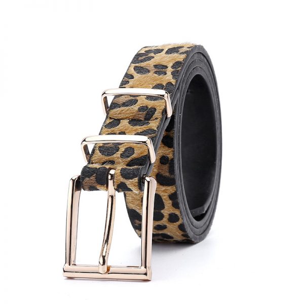 Women's Leopard Pattern Metal Buckle Belts - Image 4